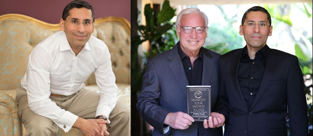 Pushkar Anand with American author Jack Canfield