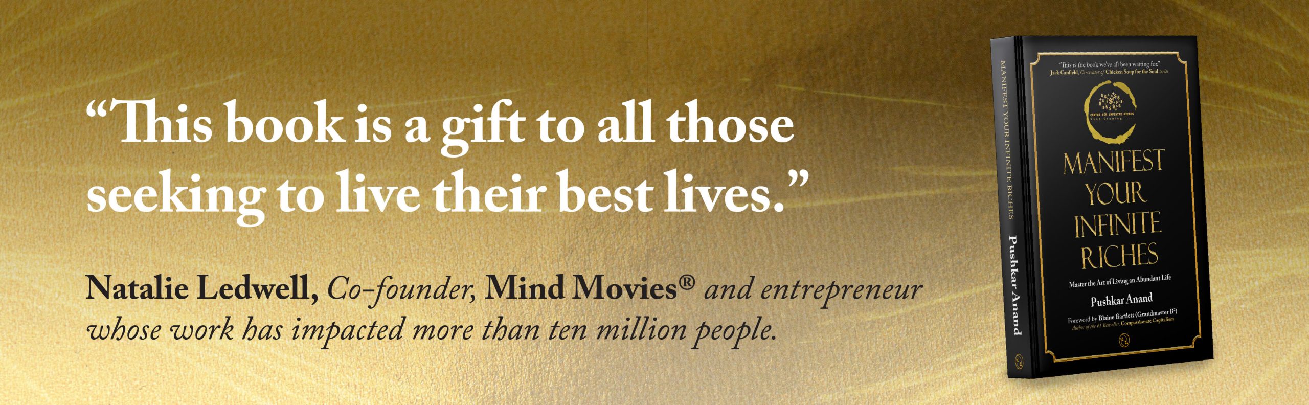 Testimonial for the book Manifest Your Infinite Riches by Pushkar Anand