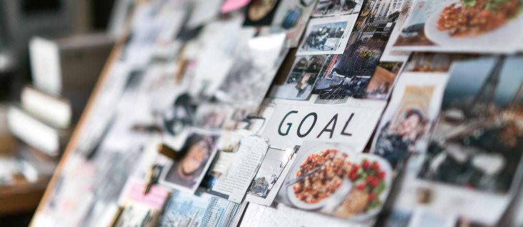 Creating a vision board to manifest dreams and riches