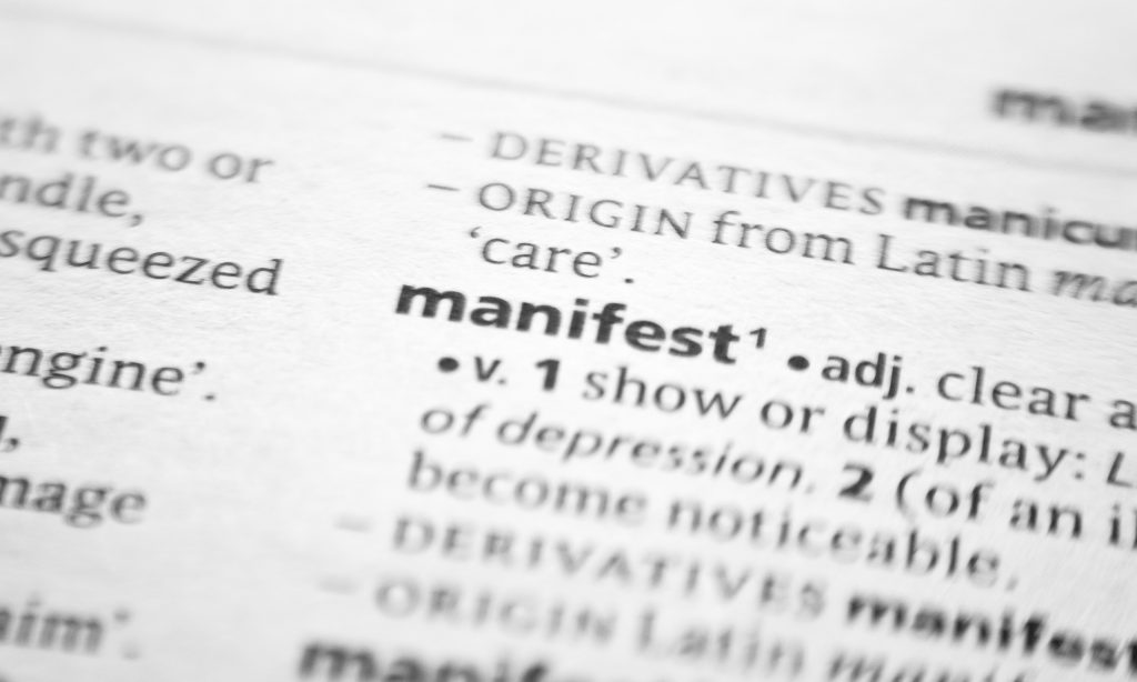 real meaning of manifestation explained